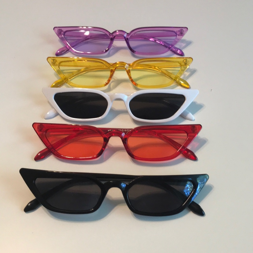 Last 1 NWT Retro slim cat eye 90s sunglasses ππ - Picture 5 of 6